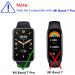 MIHENCE 3PCS Xiaomi Mi Band 7 Pro Screen Protector - Full Coverage 3D Case with Curved Edge TPU Film - Buy Online on SooperMarket.com