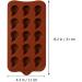 Silicone Chocolate 4pcs Pudding Silicone Tray Jelly Festival Molds Moulds Droplet Gummy Reusable Cube Parties Color Mini Cookie Trays Cake Cute Bar Cuake /1139 - Buy Online on SooperMarket.com