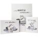 Cute Baby Elephant Grey Milestone Cards Set of 24 for Newborns | Perfect Baby Shower Gift Idea - Buy Online on SooperMarket.com
