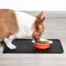 Emwel Dog Food Mat Silicone Dog Bowl Mat Non-Slip Cat And Dog Feeding Mat Waterproof Dog Placemat L (47 * 30) black 180g - Buy Online on SooperMarket.com