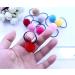 10 Elastic Ball Hair Ties - Plush Pom Pom Ponytail Holders for Women & Girls - Red - Comfortable & Practical - Buy Online on SooperMarket.com