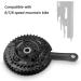 Bibike 6/7/8 Speed Mountain Bike Crankset 170mm Square Diamond Hole - 24/34/42T Chainrings - Buy Online on SooperMarket.com