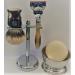 5 Piece Mens Shaving Gift Set - Fusion Razor + Silvertip Badger Brush + Bowl + Soap