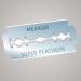 Merkur Stainless Steel Super Platinum Razor Blades - Double-Sided Rustproof Ideal for Wet Shaving (10 Pack) | Premium German Quality - Buy Online on SooperMarket.com