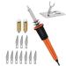 Handheld Electric Hot Cutter  Heat Cutting Tool with 10 Blades Accessories  Multipurpose Stencil Cutter for Cutting Carving Soft Thin Styrofoam Foam  Cloth  Plastic Board  Wood Guffman
