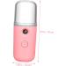 CIYODO 1pc Air Moistener USB Facial Mister Spa Face Humidifier Handheld Face Steamer Aromatherapy 14.5*4cm Pink - Buy Online on SooperMarket.com