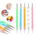 Floral & Geometric Nail Art Stamping Kit with Rhinestones & Mandala Dotting Pen - Manicure DIY Set - Buy Online on SooperMarket.com