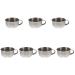 Beaupretty 7 DISCH SHIER SOURE SIES SHOLD SHILL SAUES METAL TRAIN CAILS made of stainless steel foam razor tool Razor soap cum Men's soap Japan Rustproof steel hair man 10x8.5cmx7pcs silverx7st
