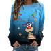 Christmas Sweatshirts for Women Happy New Year 2023 Print Sweatshirt Elk Print Sweatshirt Crew Neck Long Sleeve Tops 7-dark Blue Medium