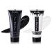 Go Ho Black and White Cream Face Body Paint(4 oz) Water Based White Zombie Skeleton Clown Face Painting for Adults Children SFX Cosplay Costumes Festivals Halloween and Day of the Dead Makeup Black & White