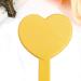 Minkissy Cosmetic Mirror Handheld Heart Shaped Cosmetic Mirror Portable Travel Mirror for Women 3 Pieces (Pink) - Buy Online on SooperMarket.com