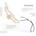Yalice Indian Flower Head Chain Jewelry - Gold Crystal Headband for Women and Girls - Buy Online on SooperMarket.com