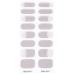 Semi Cured Gel Nail Polish Strips Adhesive Gel Nail Art Stickers Lasting Glitter Gel Nail Wraps Sticker with Nail File Semi Cured Gel Nail Stickers for Toes White with Uv Light Bsg0317