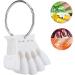 Nail Color Card - 4 Colors 50 pcs Nail Art Tips for Manicure Polish Gel Display - White - Buy Online on SooperMarket.com