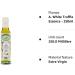 White Truffle Essence - 250ml | Olio Luglio White Truffle Olive Oil | Extra Virgin, Cold Pressed | Glass Bottle - Buy Online on SooperMarket.com