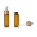 Enslz 15 Mini Amber Glass Bottles (5ml) - Refillable Essential Oil Perfume & Cosmetics Storage with Golden Screw Caps - Perfect for Samples & Travel - Buy Online on SooperMarket.com