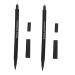 IMIKEYA 2pcs Baking Pen Marker Pen Black Edible Markers for Cookie Decorating Food Grade Markers Macaron Marker Food Grade Pen Cake Pop Marker Pens Signing Pen Bicuspid Plastic