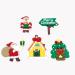 Merry Christmas Cake Topper 5pcs Christmas Cupcake Topper for Christmas Theme Party Cake Cupcake Santa Clause Xmas Tree - Buy Online on SooperMarket.com