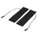 USB Carbon Fiber Heating Element Pillows - Washable Foldable Foot Warmers | 5V Electric Heating 19.6 x 6 cm Black - Buy Online on SooperMarket.com