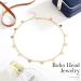 Zoestar Boho Sequins Head Chain Gold Hair Jewelry Festival Prom Headpiece Bridal Tassel Hair Accessories Fashion Headband for Women and Girls - Buy Online on SooperMarket.com