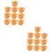 Vaguelly 20 Pcs Simulation Popcorn Chicken Fake Chicken Simulated Roasted Chicken Nuggets Chicken Nuggets Fake Desk Top Decor Realistic Meat Model Toys for Child Pvc Food Chicken Wings 3X2.5X2CMx2pcs 1
