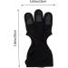 Anneome Archery Finger Stall Mittens Bow and Finger Glove Three Finger Archery Gloves Leather Gloves Archery Equipment Portable Shooting Glove Wear-resistant Archery Equipment Black Major 20x10cm Black - Buy Online on SooperMarket.com