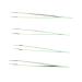 Saluaqui 4-Part Eyelash Sink Set - Stainless Steel Tweezers & Multifunctional Applicator Tools for False Eyelash Extensions | Perfect for Salon & Home Use (Green) - Buy Online on SooperMarket.com