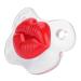 Soft Silicone Baby Pacifier - Food-Grade Funny Pig Nose Design for Newborn Comfort - Little Cherry - Buy Online on SooperMarket.com
