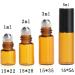 Jawseu 25 Pack 3ml Brown Glass Roll-On Bottles | Refillable Essential Oil & Cosmetic Containers | Perfect for Travel - Buy Online on SooperMarket.com