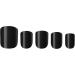 W7 Glamorous Nails - Salon Professional False Nails At Home - Glue Adhesive Included - Square Oval Shape - Jet Black - Buy Online on SooperMarket.com