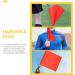 3pcs Stainless Steel Referee Flags Set for Soccer, Volleyball, Football - Red, Green, Yellow | Sports Training & Safety Commander Hand Flags - Buy Online on SooperMarket.com