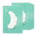 Lunamoon eye pads for eyelash extension eyelash pads eyelashes eye pads eyelash lifting eyelashes color eyelashes eyes patches eyelash extension pad 50 pairs (flower-light blue)