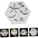 MAGICLULU DIY Baking Mold 6 Pcs Mold Silica Gel Household Polymer Clay Silicone Sweet Mould 9X7.5X0.8CMx3pcs Greyx3pcs - Buy Online on SooperMarket.com