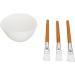 TYTOGE Facemask Mixing Tool Set Multifunctional Reusable Silicone Face Mask Bowl Wooden Brush Set for Oils Moisturizers - Buy Online on SooperMarket.com