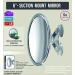 5X Magnifying Vanity Makeup Mirror with 6-Suction Mount - Pivoting and Rotating Design - Buy Online on SooperMarket.com