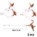 AWAVM 5 PCS Cat Teasers Cat Feather Wand Cat Toy Interactive Toy Feather Wand with Bell Natural Feather Refills - Buy Online on SooperMarket.com