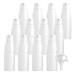 ZEOABSY 12 Pieces 10 ml White Lotion Bottles with White Pump 10ml Empty PET Plastic Lotion Pump Bottle Cosmetic Gel Travel Container for Cosmetic Make up Cleaning + 2 x Funnel White 10ml