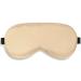 Sleep Mask Night Cover Eye Sleeping Silk Satin Masks for Women Men Blindfold for Airplane Travel Adjustable Strap (Champagne)