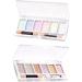 Nail Mirror Powder 6 Colours Manicure Chrome Glitter Pigment with Eyeshadow Stick Colorful nail chrome powder - Buy Online on SooperMarket.com