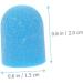 Healeved 1 Set Nail Color Sand Cap Nail Polishing Tool Replaceable Sanding Cap Nail Files Nail Tools Nail Art Accessories Nail Art Tool Nail Drill Bit Caps Nail Sanding Caps Exfoliating 2x1.5cm Blue 1 - Buy Online on SooperMarket.com
