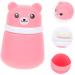 FRCOLOR 2pcs Baby Powder Box Set with Puff | Newborn Face Wash Dispenser | Talcum Powder Storage Box | Creative Pink Design - Buy Online on SooperMarket.com
