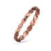 EnerCoppeX Copper Ankle Bracelet for Women Magnetic Pure Solid 99.99% Copper Lymph Detox Anklet 3500 Gauss Effective Magnet (CAC-0095Q)