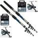 Trout set fishing set trout 2 x rod 2 x reel 2 x line and 20 hooks NEW