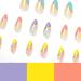 Luvadeyo 24 PCs Almond Press-On Nails | Rainbow Acrylic Fake Nails with Glue for Women & Girls - Buy Online on SooperMarket.com