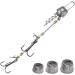 3-Piece Stinger Hook Set with Leader System | Sizes S M L for Bait 10-18cm | 5 Interchangeable Weights | Jigkopf Drilling for Rubber Fish | Shallow Rig & Hecht K der - Buy Online on SooperMarket.com