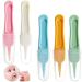 Ouceanwin Infant Nose Tweezers Set of 5 Safety Tweezers Round Head Plastic Cleaner Clip Baby Ear Noses Navel Cleaner Clip Tool for Nose Cleaning Tools
