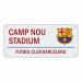 FC Barcelona Camp Nou Street Sign One Size White