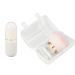 Premium Makeup Brush Transparent Handle Capsule Shape Artificial Fiber Ideal for Loose Powder and Blush