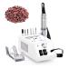 Weiyi nail miller electrical nail miller set manicure electrical nail file nail grinder Feeing professional nail design nail care device low vibration with 6 drilling 106 grinding sleeve 4. white- 20 000 rpm