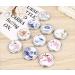 Blue and White Porcelain Compact Mirror | Magnifying Makeup Travel Mirror | Unique Gift for Women - Buy Online on SooperMarket.com